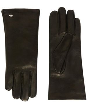 Weekend by Maxmara Logo Plaque Short Gloves - Black