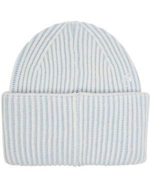 Varley Ribbed-Knit Beanie - White