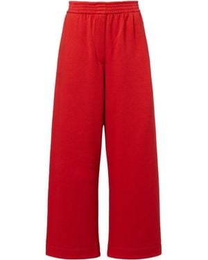 Magda Butrym Elastic Waist Casual Pants - Red