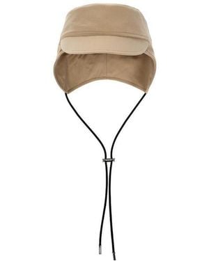 Burberry Logo Embroidered Drawstring Cap - White