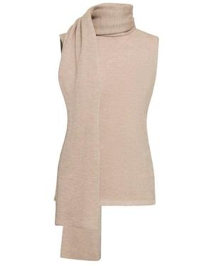 Magda Butrym Pendant Scarf Jumper - Natural