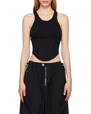 Dion Lee Float Corset-Style Top - Black