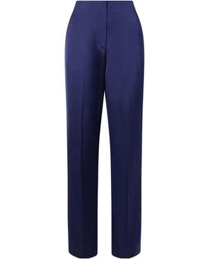 TOVE Paule Dupioni Casual Trousers - Blue