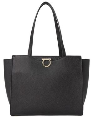 Ferragamo Gemini Shoulder Bag - Black