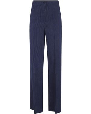 Seventy Button-Up Casual Pants - Blue
