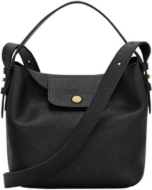 Longchamp Flap-Top Shoulder Bag - Black