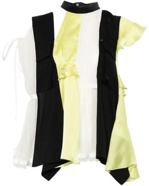 Sacai Ruffled Blouse - Black