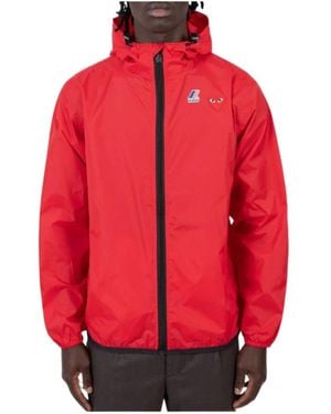 COMME DES GARÇONS PLAY Hooded Casual Jacket - Red