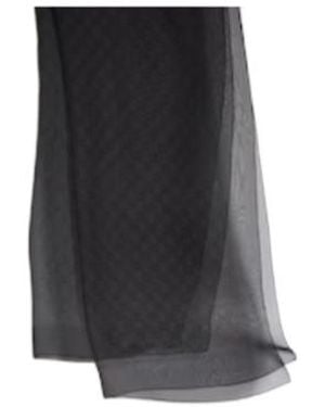 Gucci Printed Silk Chiffon Stole - Black