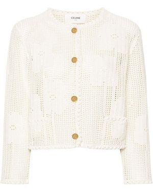 Celine Cardigan Jacket - White