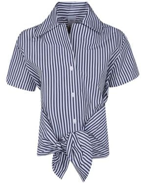Patou Knotted Shirt - Blue