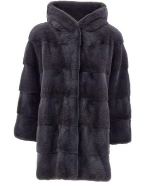 FRAME Fur Coat - Blue
