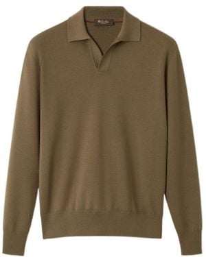 Loro Piana Buttonless Polo Shirt - Green