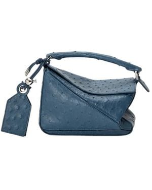 Loewe Mini Featherlight Puzzle Bag - Blue