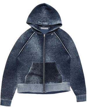Acne Studios Zip Hoodie - Blue