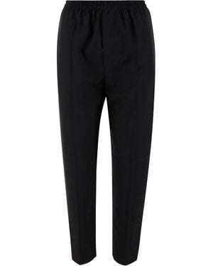Bottega Veneta Elastic Waist Casual Trousers - Black