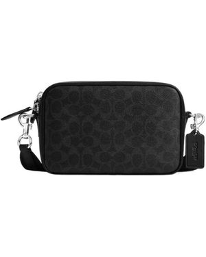 COACH Charter Pattern Strap Tote Bag - Black