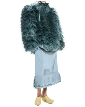 Bottega Veneta Washed Parachute Skirt - Blue