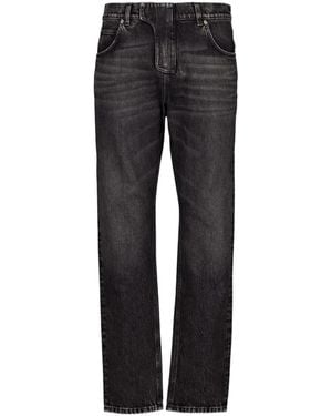 Balmain Regular-Fit Denim Jeans - Black
