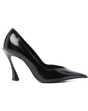 Mugler 95Mm Fang Court Shoes - Black