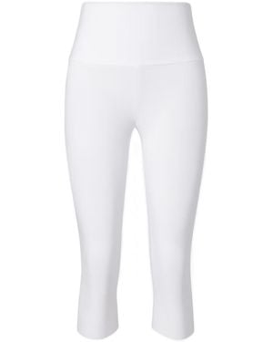 Norma Kamali Jersey Capri Trousers - White