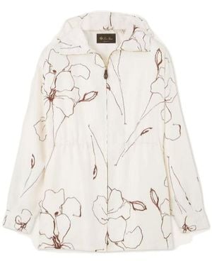 Loro Piana Printed Casual Jacket - White