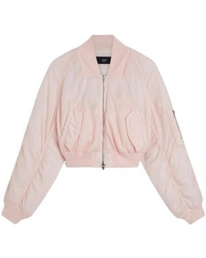 Phoebe Philo Cropped Bomber Jacket - Pink