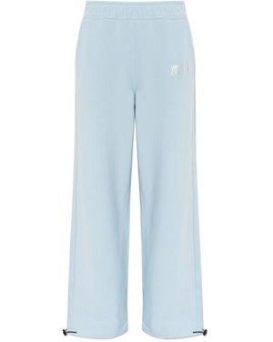 Versace Jeans Couture Couture Logo Wide-Leg Track Trousers - Blue