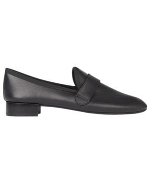 Repetto Round Head Loafer Shoes - Black