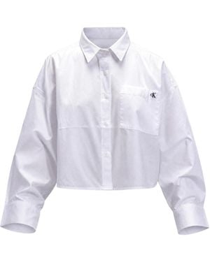 Calvin Klein Long-Sleeved Shirt - White
