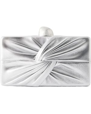 Cult Gaia Lisse Knotted Clutch Bag - Grey