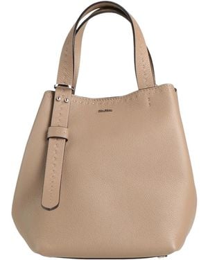 Max Mara Small Genuineleather Bucket Bag - Natural