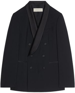 Dries Van Noten Double-Breasted Blazer - Black