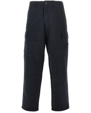 Stone Island Regular-Fit Cargo Trousers With Panelled Construction - Blue