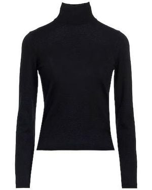 Max Mara Solid Cashmere Turtleneck Sweater - Blue