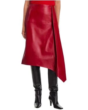 Co. Asymmetrical Skirt - Red