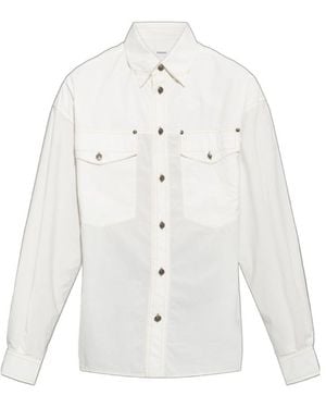Versace Medusa Flap-Pocket Shirt - White