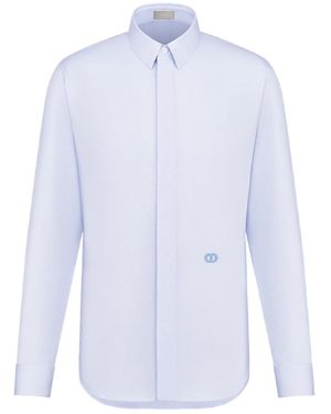 Dior Shirt With Cd Icon Embroidery - White