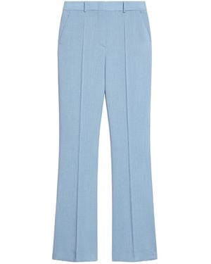 Sportmax Tailored Cut Flared Trousers - Blue