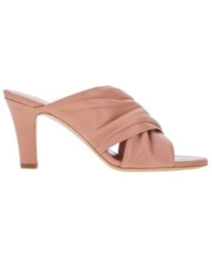 Paris Texas Maria Ruched Mules - Pink