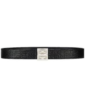 Givenchy 4G Plaque Reversible Belt - White