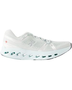 On Shoes Rubber-Trimmed Mesh Sneakers - White