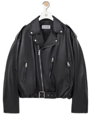 Loewe Zipped Belted Jacket - Black