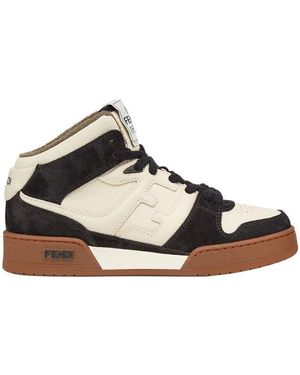 Fendi Leather High-Tops - Brown