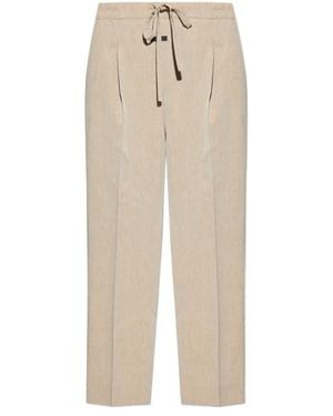 Fear Of God Logo Patch Drawstring Trousers - Natural