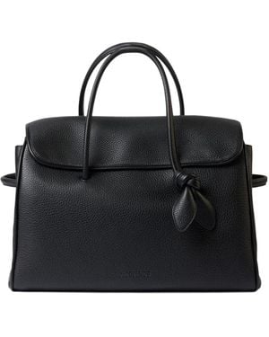 Jacquemus Turismo Knot Detailed Tote Bag - Black