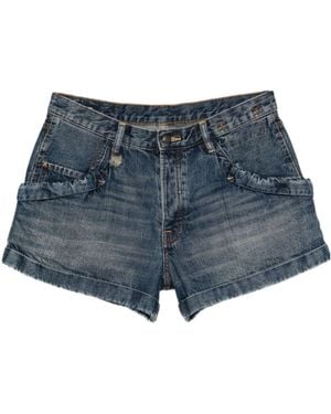 R13 Denim Shorts - Blue