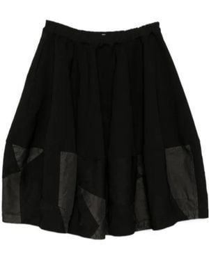 Comme des Garçons Patchwork Skirt - Black