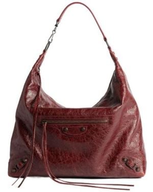 Balenciaga Le City Medium Hobo Bag - Red