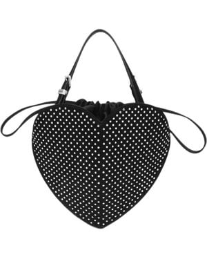 ROTATE BIRGER CHRISTENSEN Heart-Shaped Shoulder Bag - Black